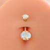 6pcs/ser Navel Belly Piercing Jewelry Cute Pink CZ Heart Navel Belly Rings for Women 14G Gold Stainless Steel Body Piercing