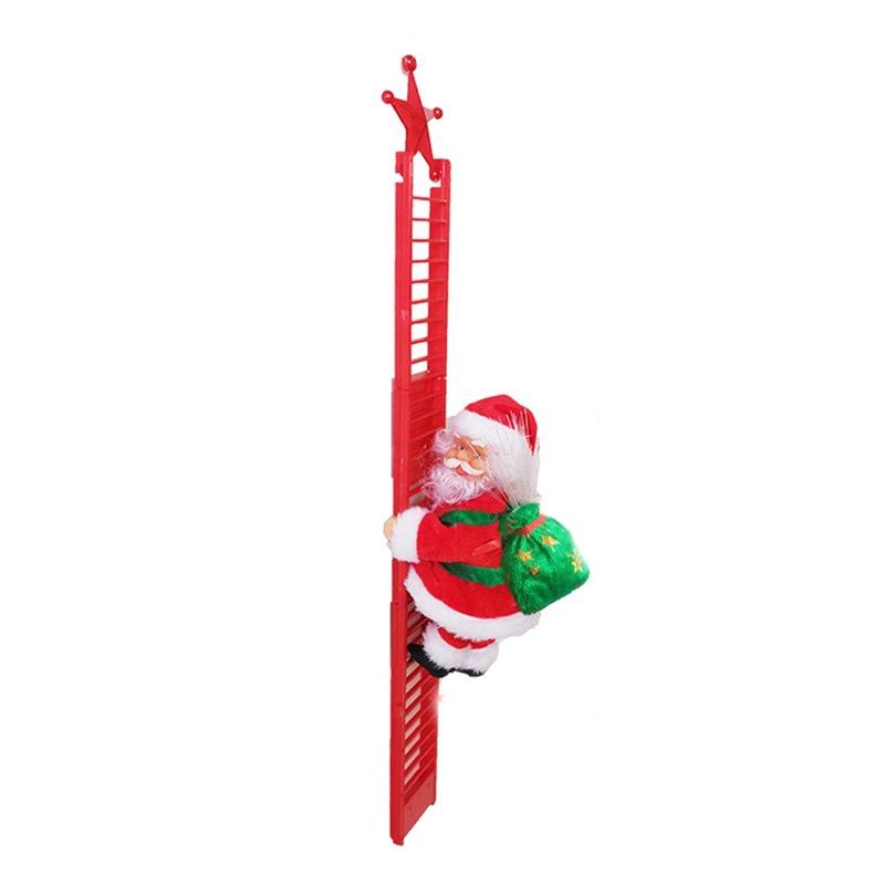 Electric Climbing Ladder Santa Claus Toy for Kids' Christmas Decoration