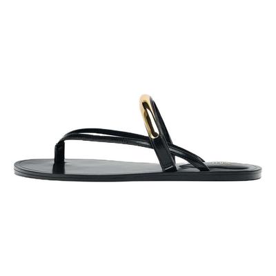 Comfortable Open-Toe Anti-Chafe Flip-Flops Women Footwear Black 3605610800