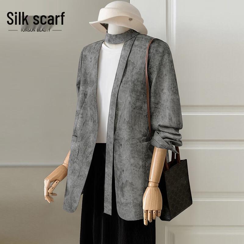 

Women s Elegant V-Neck Long Sleeve Blazer XL