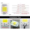 LED Çip COB Lamba Boncuğu 20W 30W 50W LED 220V 110V Akıllı IC Sürücüye Gerek Yok DIY Projektör Led Matris Spot Dış Mekan Çip Lambası
