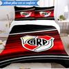 River Plate Emblem 3pcs Bedding,Including 1pc Duvet Cover And 2pcs Pillowcases Perfect for Christmas,Ideal for Bedroom, Dormitory