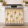 Cotton Blend Stove Cover Skirt Charming Farmhouse Stove Skirt Rustic Oven Curtain  Home