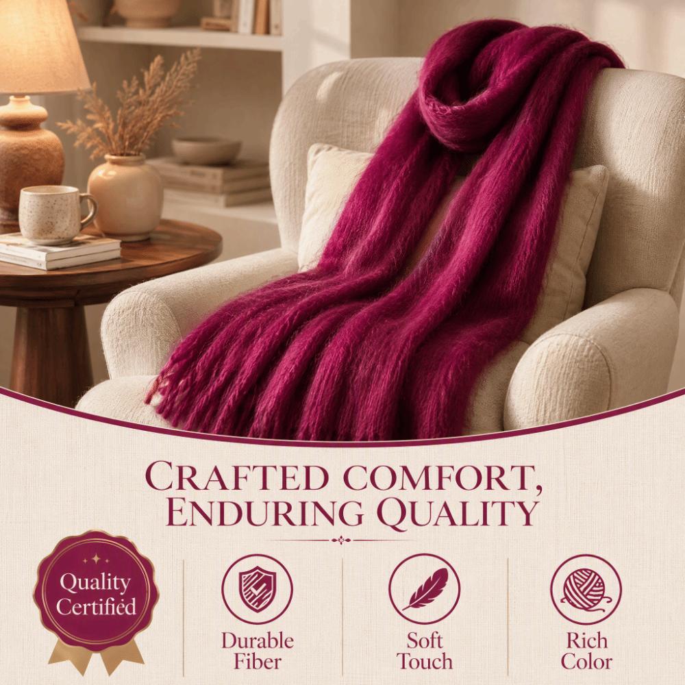 Warm Material Angora Yarn Pink Color Knitting Yarn Popular Cashmere Yarn For Knitting