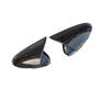 Gloss Black Rearview Mirror Covers for 13-20 Ford Mondeo - Shell Horn Cover Paste Modification