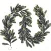 1Pc Holiday Decoration Soft Glue Pine Needle Cypress Pine Leaf Simulation Rattan Wall Hanging, Used for Outdoor Holiday Ceremony Decoration