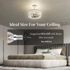 Crystal Ceiling Light Fixture, Semi Flush Mount Modern Crystal Chandelier Ceiling Light for Living Room, Bedroom, Hallway, Dining Room