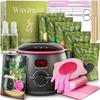 All-in-One Wax Warmer for Hair Removal - Hard Kit with Ports Women's and Men's Body Kit 39 Pcs, 1 Accessory Pcs