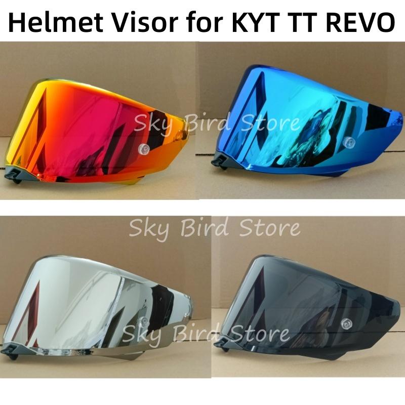 Visiera per Caschi da Moto KYT TT REVO Lente di Ricambio Scudo Parabrezza Vetro Occhiali Accessori Casco Moto Visiera