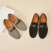 Men's Casual Leather Shoes Lightweight Loafers Moccasins Comfortable Slip On Driving Shoe