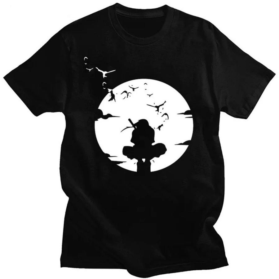 

Мужская футболка Наруто с принтом Итачи Учихи, тема японского аниме, летняя, для мальчиков, детская, с коротким рукавом, трендовая, парная одежда XXXXXL