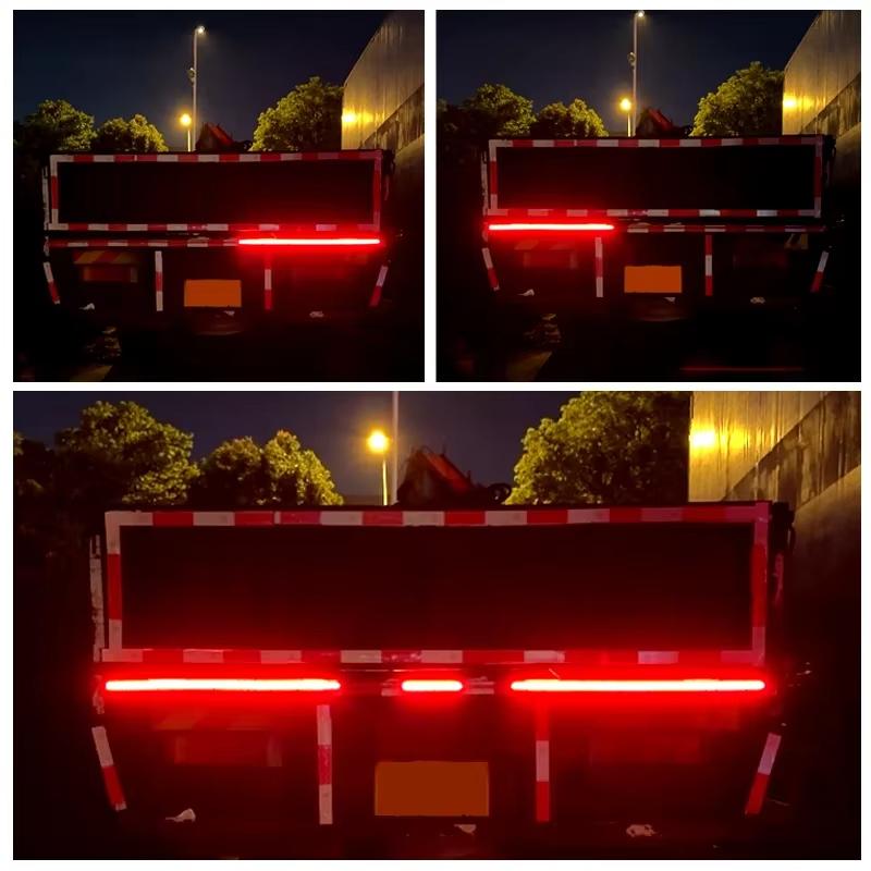 24V LED LKW Heckklappenlichtleiste Hintere Rücklichtleiste Wasserdicht Dynamisch Zusätzliche Rückfahr-Brems-Blink-Folge-Warnleuchten