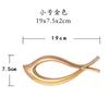 Creative Abstract Fish-shaped Wall Hangings Electroplated Plastic Living Room Wall Decorations Background Wall Hangings