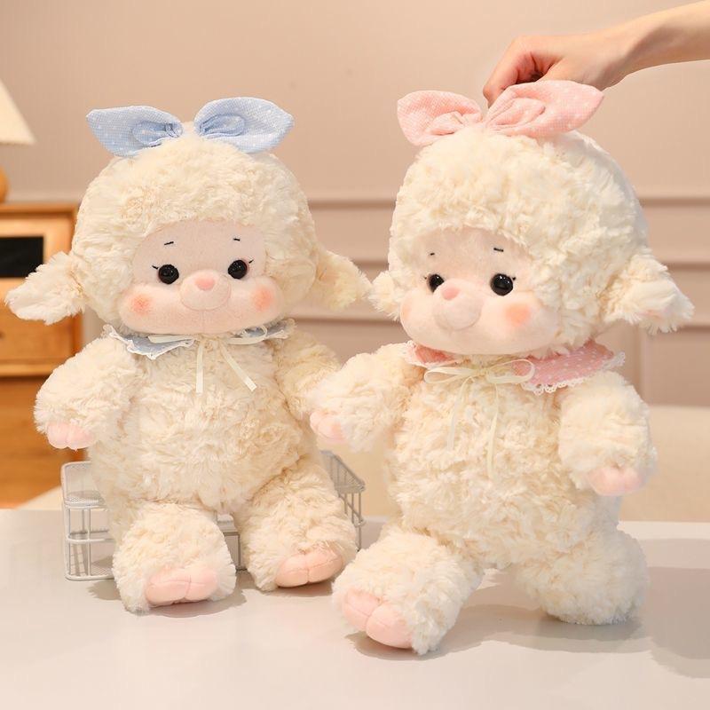 Fairy Tale Series Animal Dolls Cute Plush Toys Meow Sheep Meow Rabbit Doll Throw Pillow Rag Doll Birthday Gift