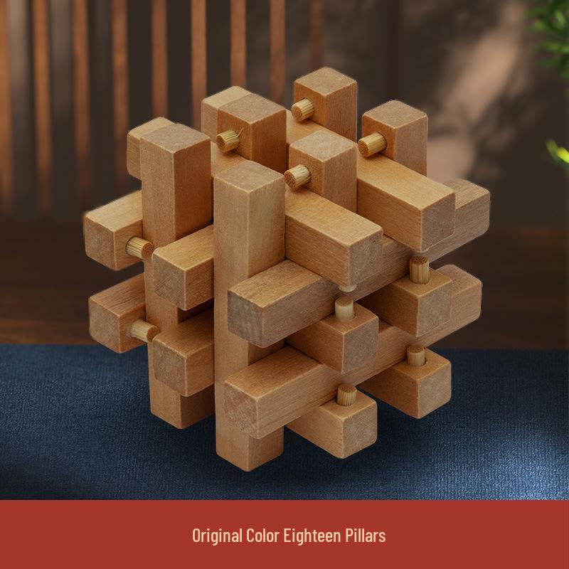 

Набор замков Кунмина и Лубаня: Деревянные пазлы-конструкторы для детей - Образовательная игрушка высокой сложности