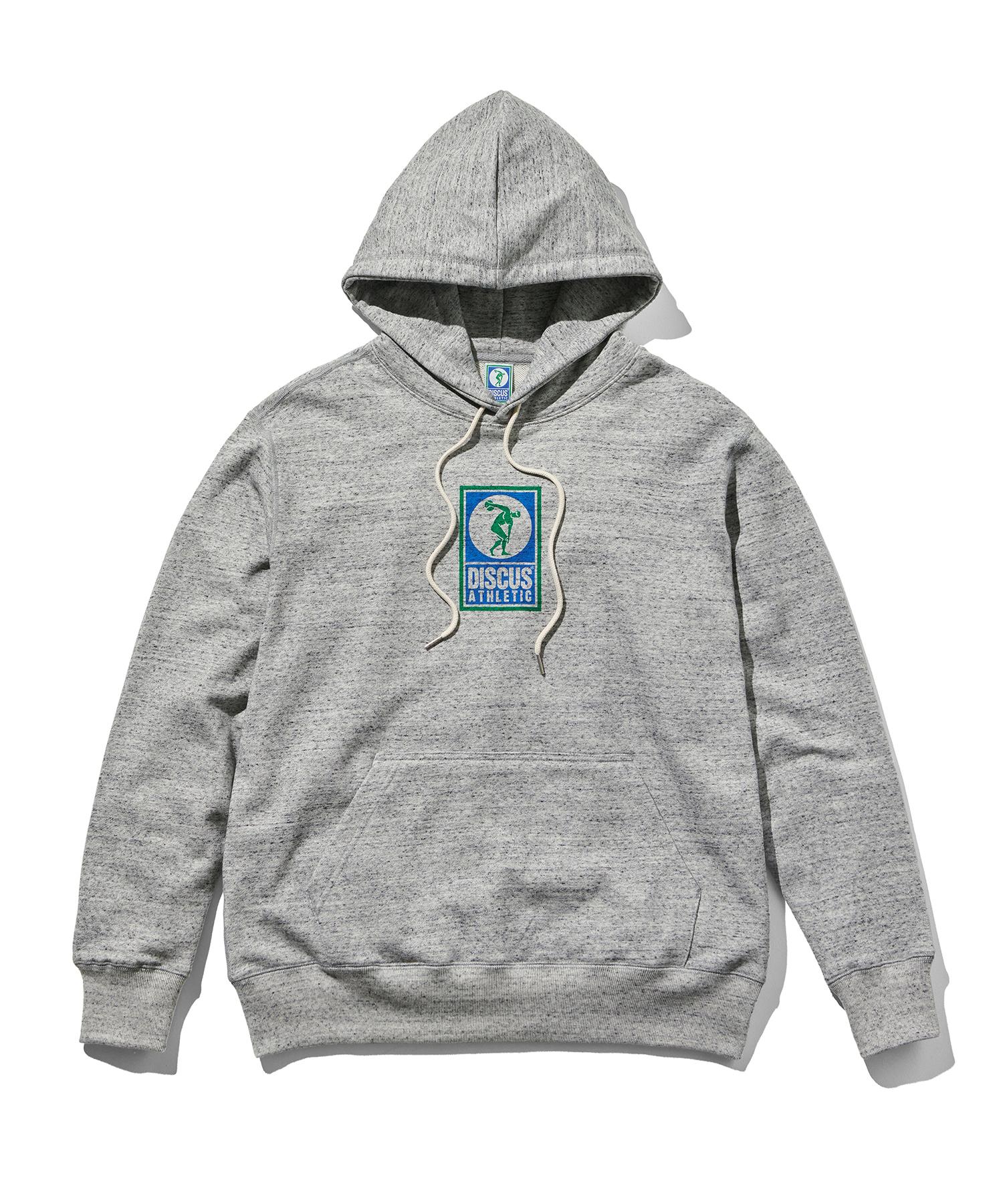 Discuss Athletic Heavyweight Regular Fit Logo Hoodie Heather Grey H.Grey/S