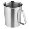 500Ml Stainless Steel Liquid Measuring Cup Precision Graduated Scale Easy Clean Reusable Kitchen Baking Utensil Silver