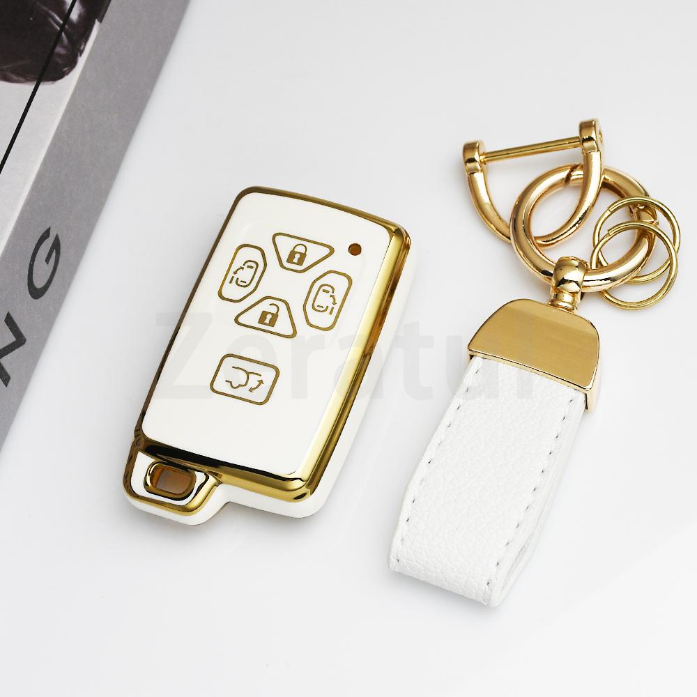 4/5 Buttons Keyless Keychain Protector For Toyota Previa Estima Isis Alphard Vellfire Noah Voxy Fashion Tpu Car Key Case Cover