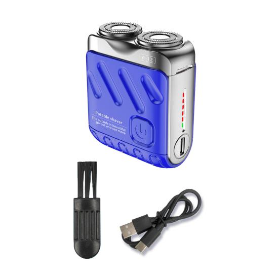 Yousheng Double-head Mini Electric Shaver USB Rechargeable Waterproof Portable Travel Wet Dry Shaving Razor Men Beard Trimmer Hair Remover Tool