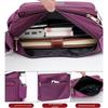 Fashion Nylon Messenger Bags Large Capacity Solid Color Crossbody Pack Casual Waterproof Underarm Bag Women Girls