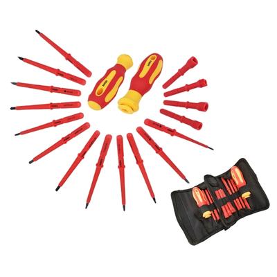 Home Repair Tool Set Comfortable Handle 18Piece Insulated Electrician Screwdriver Kit for Safe Use Household Maintenance