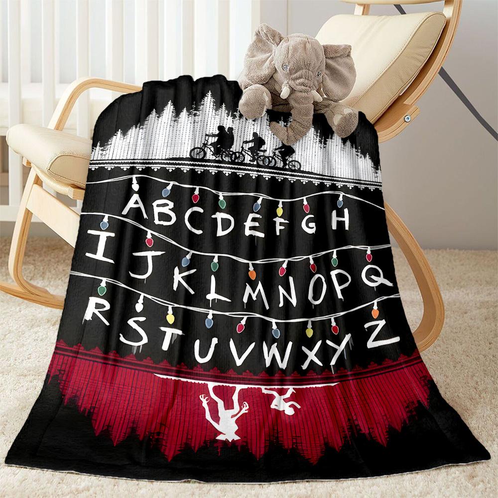Stranger Things Mashup Suitable Blanket for Offices, Travel, Living Rooms Also a Good Gift for Friends and Family Suitable for All Seasons.