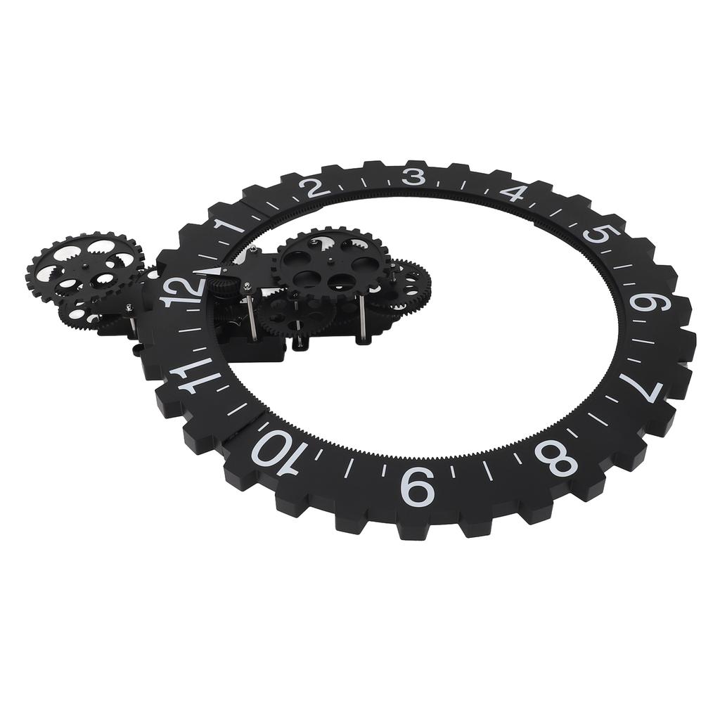 3D Bewegliche Gr Uhr Retro Große Hängende Gr Uhr Mechanisches Stundenrad Wandkunst Dekorationsuhr