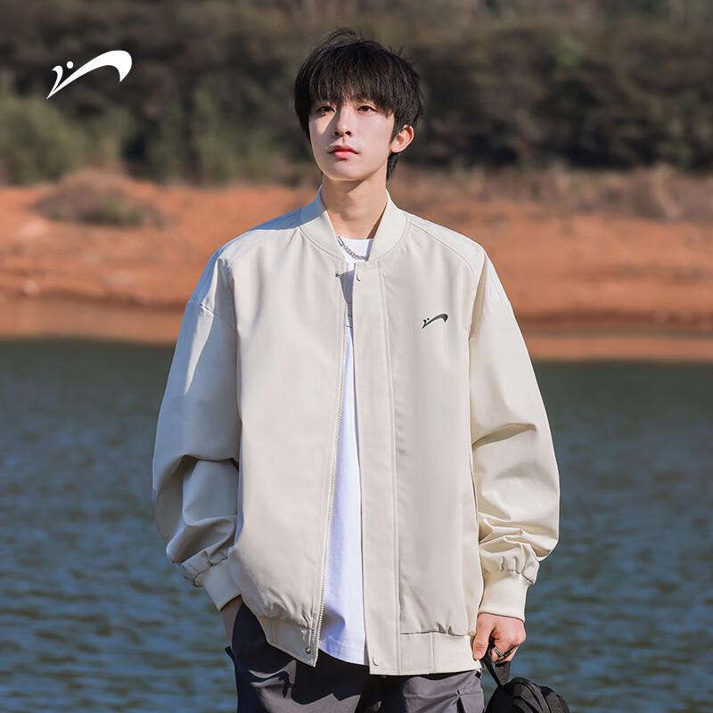 

Guirenniao Men s Solid Color Flight Bomber Jacket L