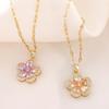 Dopamine Plum Blossom Necklace: Elegant 2025 Women's Clavicle Chain