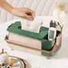 Space Saving Tabletop Tissue Box Container With Concealed Storage Protective Lid For Small Items And Accessories