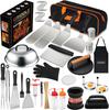 35-Piece Stainless Steel BBQ Tool Set - Outdoor Grill Spatula & Cooking Tools