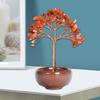 Gemstones Bonsais Tree Miniature Crystal Money Tree Ornament for Fengshuis Enthusiasts Seek Wealth and Positive Energy