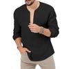 Men's Deep V-neck Shirt Europe and The United States Solid Color Tops Sports Men's T-shirt