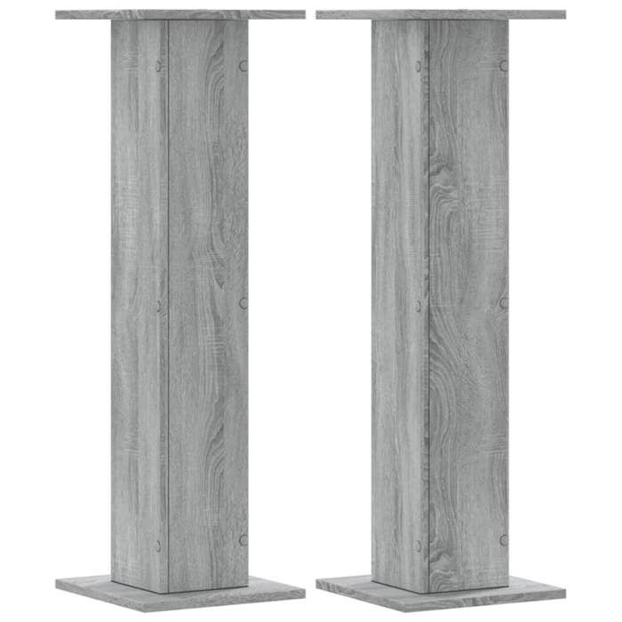 VidaXL Supports pour plantes 2 pcs sonoma gris bois d'ingénierie, support de fleurs, support de pot, support pour plantes 3307878