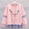 Girl Printing Clothing Set Casual Clothes Sweatshirt +Pants 2 Pieces Set