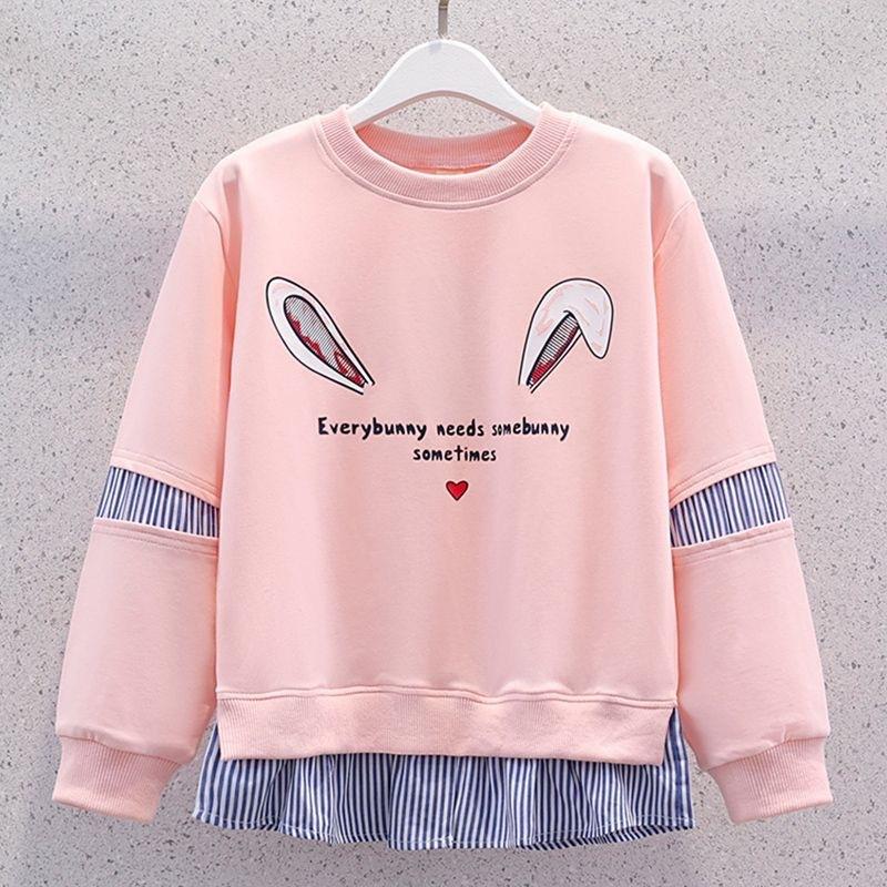 Girl Printing Clothing Set Casual Clothes Sweatshirt +Pants 2 Pieces Set