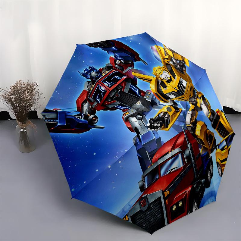 Transformers, Robots Automatic Opening and Closing, 8 rib Structure Portable Umbrella, Suitable for Men and Women in All Seasons  Perfect Gi