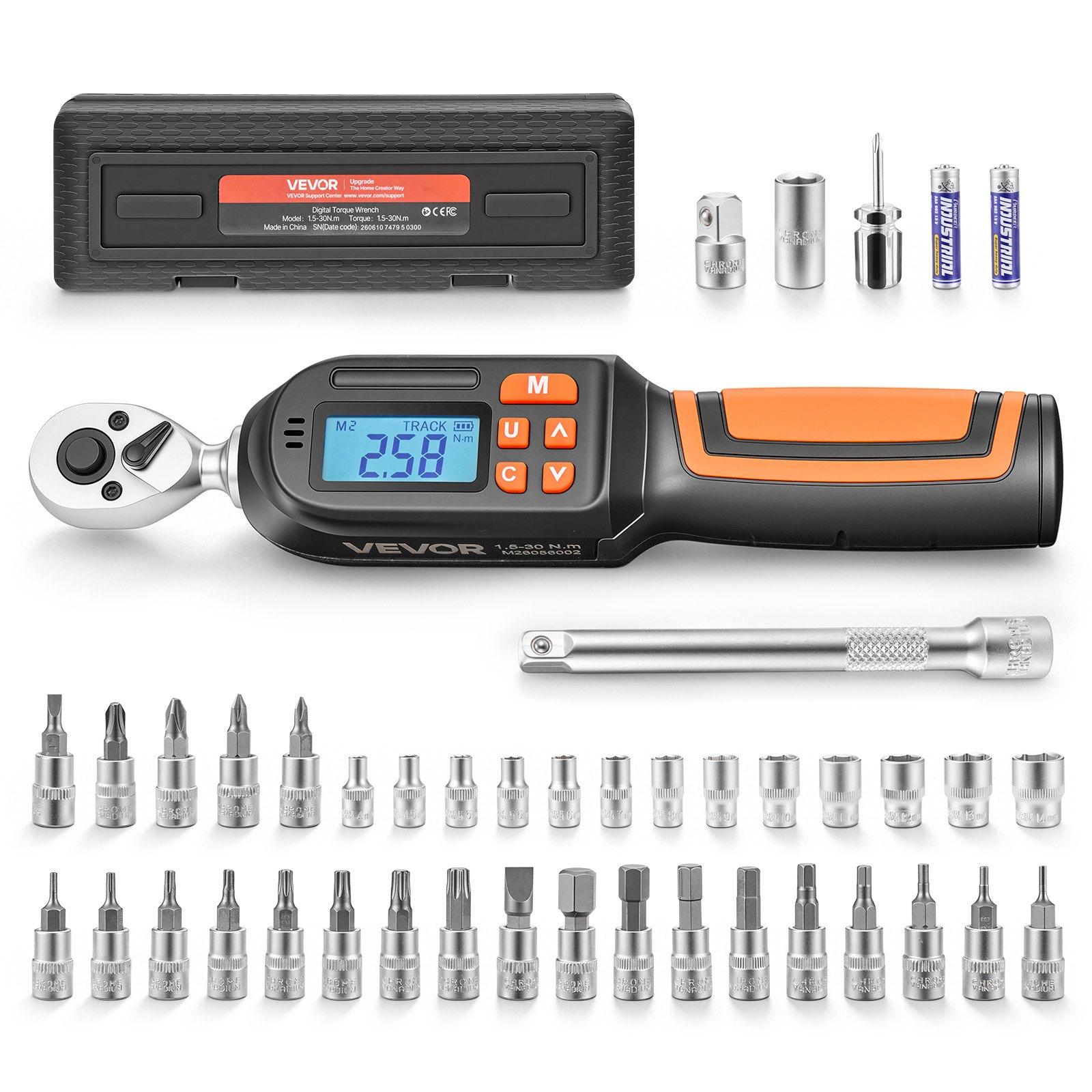 VEVOR Torque Wrench Set 1/4  Drive