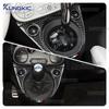 Real Soft Carbon Fiber Gear Shift Panel Trim For Abarth 595/695/500C/Fiat 500/500c/500e 2016-2024 LHD RHD Car With Tricolor