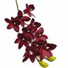 One Artificial Phalaenopsis Red Color Series Real Touch Cymbidium Tropical Tiger Orchid Plant 7