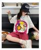 Girls' shorts set, summer new style, children's wear, summer wear, sports girl, big girl, stylish summer style, short sleeved two-piece set