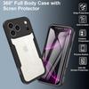 360 Full Body Clear TPU+PC Shockproof Cover with Cartoon Design for 17/16/15/14/13/12/11 Pro Max/Mini/XS/XR/X/X/7/8 Plus
