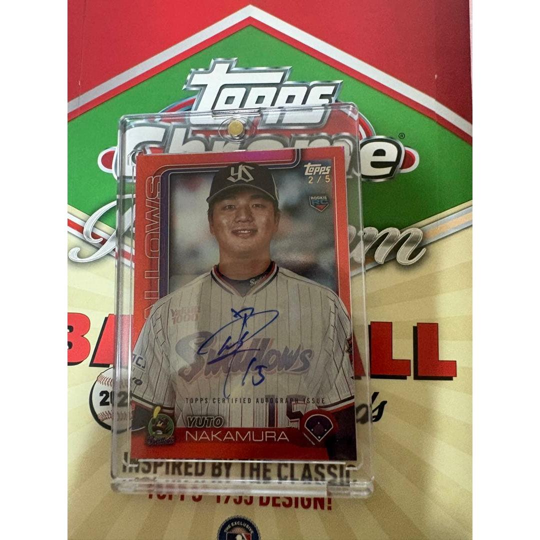Used Topps 2025 Yuto Nakamura Limited to 5 Rookie Cards Autographed Card