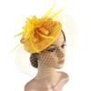 Retro Sinamay Headband Fascinator Wedding Ascot Hat Hatinator Birdcage Veil