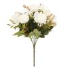 Fake Roses, Artificial Flowers Realistic Silk Faux Rose With Stems For Wedding Decoration Anniversary Bridal Bouquet Floral Arrangement