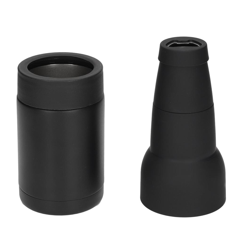 Vacuum Double Wall Stainless Steel Can Insulation and Cold Storage Tank with Bottle Opener Black
