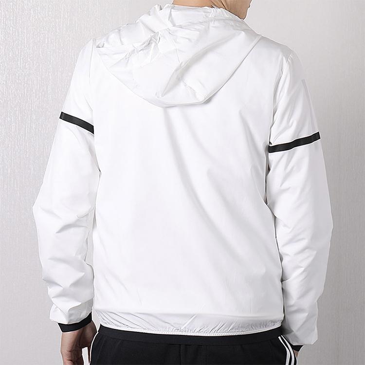 Adidas Lightweight Breathable Jacket Men Outerwear White DU8156