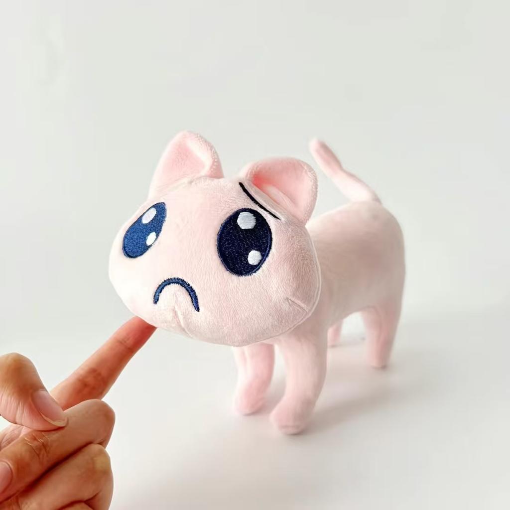 20CM Kawaii Weiches Spiel Bedürftiges Mädchen Überdosis KAngel Cosplay A P Rosa Katze Kuscheltier Kissen Begleitung Schlaf Geschenke Spielzeug für Kinder