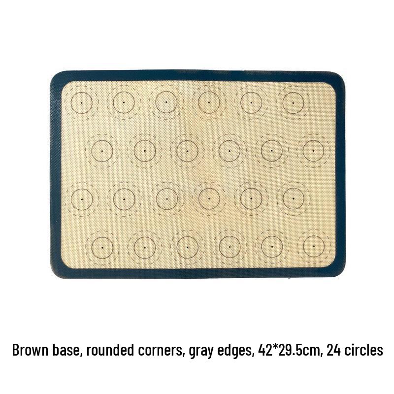Coffee Silicone Baking Mat: 0.7mm Thick, Heat-Resistant, Platinum Silicone for Baking and Kneading