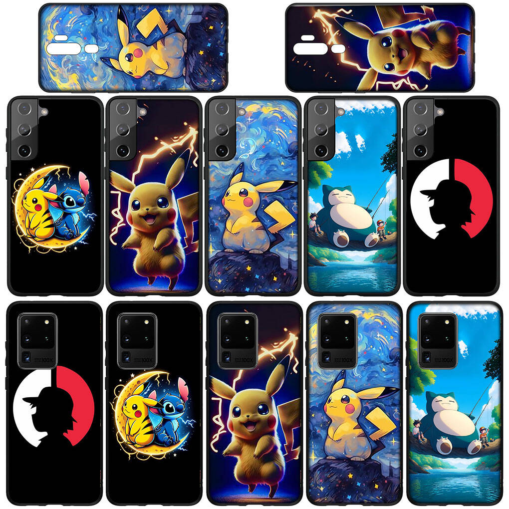 Cover for iPhone 17 16 15 Xiaomi Poco Redmi Note 14 13 12 11 Pro Max X 9 16e Samsung Galaxy S25 S24 S23 OPPO Huawei Cool Pokemon Go Pikachu Phone Case